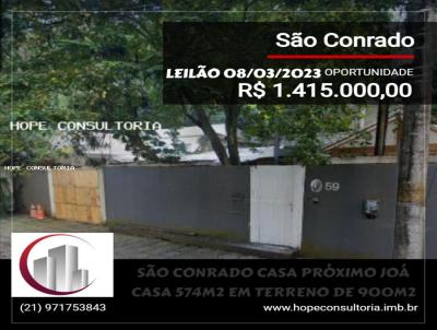 Casa para Venda, em Rio de Janeiro, bairro So Conrado, 4 dormitrios, 4 banheiros, 1 sute, 2 vagas