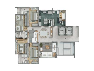 Apartamento para Venda, em Belo Horizonte, bairro Sion, 4 dormitrios, 4 banheiros, 2 sutes, 4 vagas