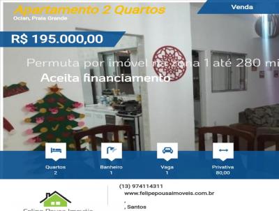 Apartamento 2 Quartos para Venda, em Praia Grande, bairro Ocian, 2 dormitrios, 1 banheiro, 1 vaga