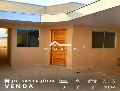 Casa para Venda, em So Jos dos Campos, bairro Jardim Santa Jlia, 3 dormitrios, 2 banheiros, 1 sute, 2 vagas