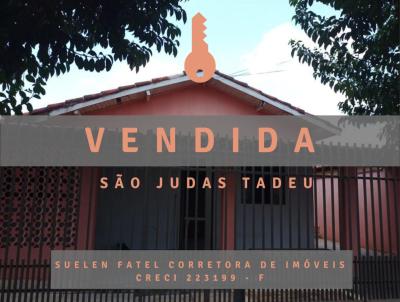 Casa para Venda, em Ourinhos, bairro Jardim So Judas Tadeu, 2 dormitrios, 1 banheiro