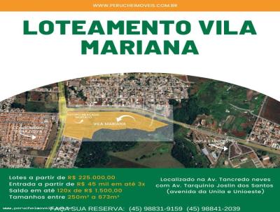 Lote Parcelado para Venda, em Foz do Iguau, bairro Vila Mariana