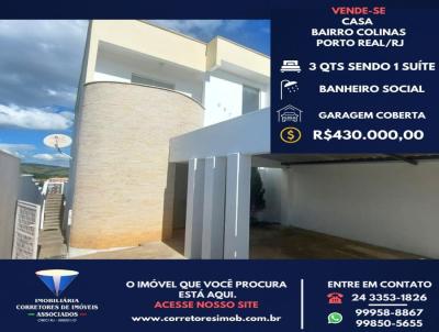 Casa para Venda, em Porto Real, bairro Colinas, 3 dormitrios, 2 banheiros, 1 sute, 2 vagas