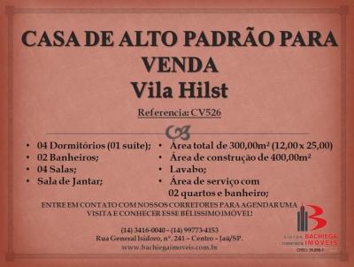 Casa Alto Padro para Venda, em Ja, bairro Vila Hilst, 4 dormitrios, 2 banheiros, 1 sute