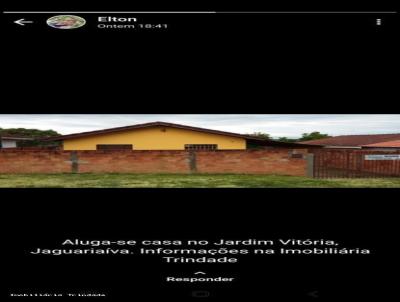 Casa para Locação, em Jaguariaíva, bairro Jardim Vitória, 1 dormitório, 1 banheiro, 1 vaga