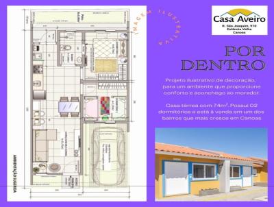 Casa para Venda, em Canoas, bairro Estncia Velha, 2 dormitrios, 2 banheiros, 1 sute, 1 vaga