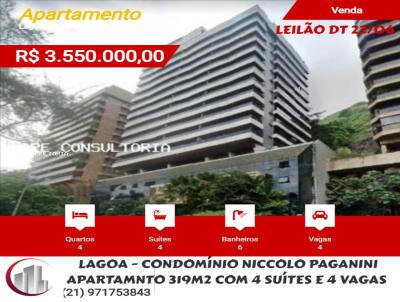 Apartamento para Venda, em Rio de Janeiro, bairro Lagoa, 4 dormitrios, 6 banheiros, 4 sutes, 4 vagas