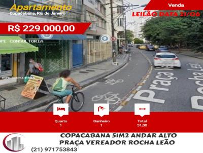 Apartamento para Venda, em Rio de Janeiro, bairro Copacabana, 1 dormitrio, 1 banheiro