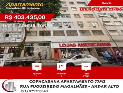 Apartamento para Venda, em Rio de Janeiro, bairro Copacabana, 1 dormitrio, 1 banheiro