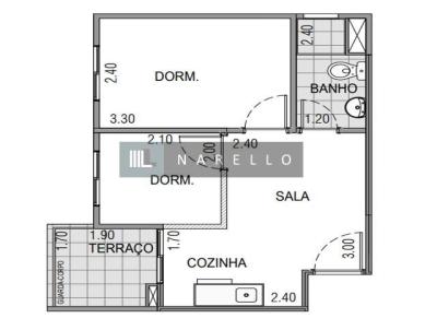 Apartamento para Venda, em So Paulo, bairro Vila Monumento, 2 dormitrios, 1 banheiro
