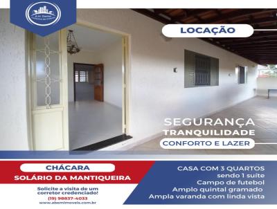 Chcara para Locao, em So Joo da Boa Vista, bairro SOLARIO MANTIQUEIRA, 3 dormitrios, 3 banheiros, 1 sute
