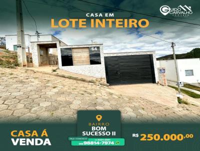 Casa para Venda, em Guanhes, bairro Bom Sucesso 2, 2 dormitrios, 2 banheiros, 3 vagas