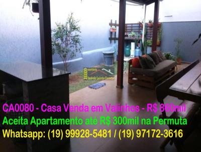 Casa para Venda, em Valinhos, bairro Fonte Nova, 3 dormitrios, 3 banheiros, 1 sute