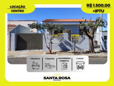 Casa para Locação, em Santo Antônio da Platina, bairro CENTRO, 3 dormitórios, 1 banheiro, 3 vagas