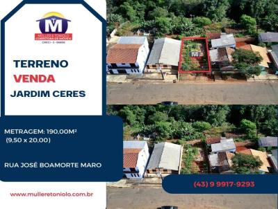 Terreno para Venda, em Arapoti, bairro Jardim Ceres