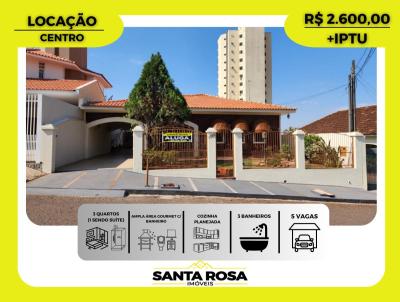 Casa para Locação, em Santo Antônio da Platina, bairro CENTRO, 3 dormitórios, 3 banheiros, 1 suíte, 5 vagas