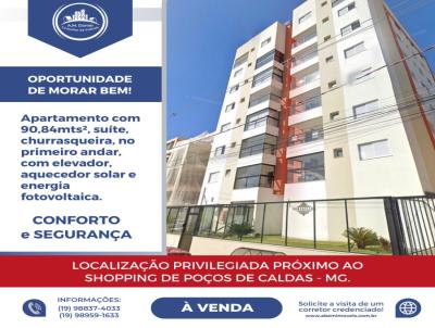 Apartamento para Venda, em Poos de Caldas, bairro Elvira Dias, 2 dormitrios, 2 banheiros, 1 sute, 1 vaga