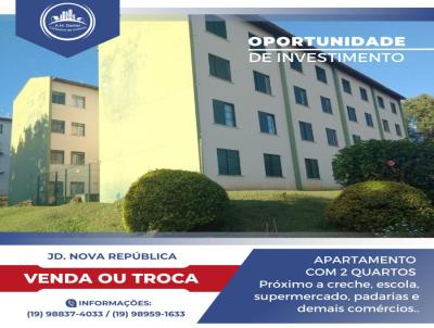 Apartamento para Venda, em So Joo da Boa Vista, bairro JARDIM NOVA REPUBLICA, 2 dormitrios, 1 banheiro, 1 vaga