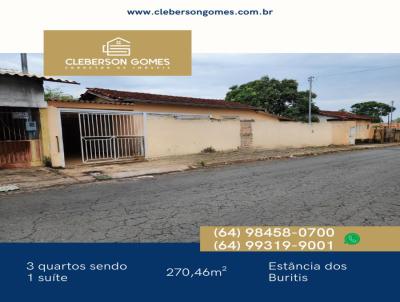 Casa para Venda, em Caldas Novas, bairro Estncia dos Buritis, 3 dormitrios, 1 banheiro, 1 sute, 1 vaga