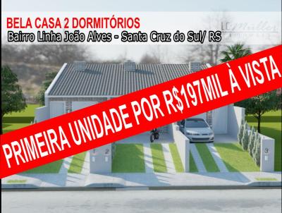 Casa para Venda, em Santa Cruz do Sul, bairro Linha Joo Alves, 2 dormitrios, 1 banheiro, 2 vagas
