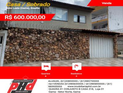 Casa / Sobrado para Venda, em Braslia, bairro Setor Leste (Gama), 4 dormitrios, 3 banheiros