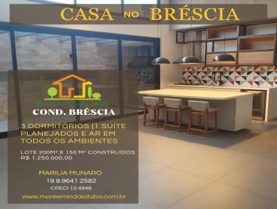 Casa em Condomnio para Venda, em Indaiatuba, bairro Condomnio Jardim Brscia, 3 dormitrios, 3 banheiros, 1 sute, 4 vagas