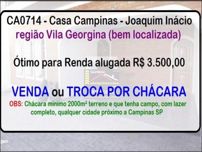 Casa para Venda, em Campinas, bairro Vila Joaquim Incio, 5 dormitrios, 5 banheiros, 1 sute, 4 vagas