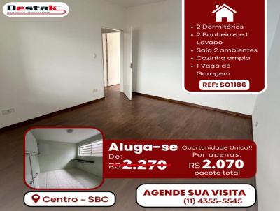 Sobrado para Locao, em So Bernardo do Campo, bairro Centro, 2 dormitrios, 2 banheiros, 1 vaga