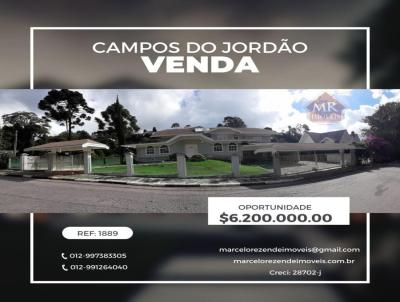 Casa para Venda, em Campos do Jordo, bairro Alto de Capivari, 6 dormitrios, 8 banheiros, 6 sutes, 3 vagas