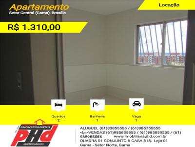 Apartamento para Locao, em Braslia, bairro Setor Central (Gama), 2 dormitrios, 1 banheiro, 1 vaga