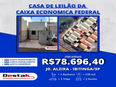 Imveis Caixa Econmica para Venda, em Ibitinga, bairro Jardim Alzira, 2 dormitrios, 1 banheiro, 1 vaga