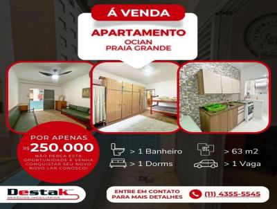 Apartamento para Venda, em Praia Grande, bairro Ocian, 1 dormitrio, 1 banheiro, 1 vaga