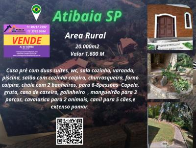 Chcara para Venda, em Atibaia, bairro Ribeiro dos Porcos