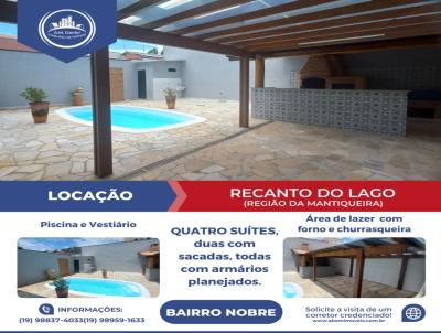 Sobrado para Locao, em So Joo da Boa Vista, bairro RECANTO DO LAGO, 4 dormitrios, 6 banheiros, 4 sutes, 3 vagas