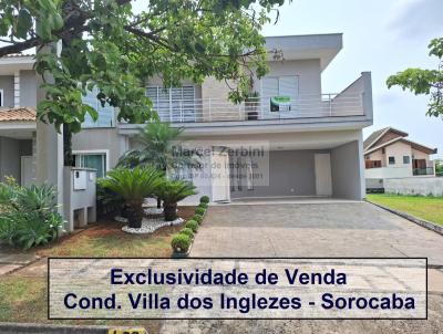 Sobrado em Condomínio para Locação, em Sorocaba, bairro Parque Residencial Villa dos Inglezes, 3 dormitórios, 5 banheiros, 3 suítes, 4 vagas