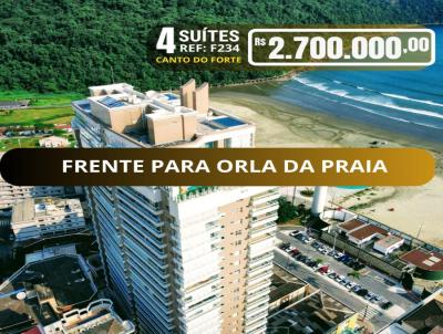 Apartamento 4 ou + dormitórios para Venda, em Praia Grande, bairro Canto do Forte, 4 dormitórios, 7 banheiros, 4 suítes, 3 vagas