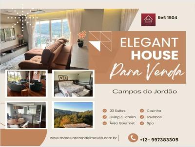 Casa para Venda, em Campos do Jordo, bairro Regio do Hotel Toriba, 3 dormitrios, 5 banheiros, 3 sutes