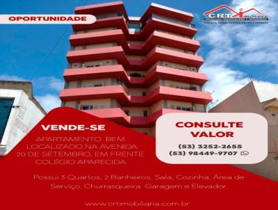 Apartamento para Venda, em Canguçu, bairro Centro, 3 dormitórios, 2 banheiros, 1 vaga