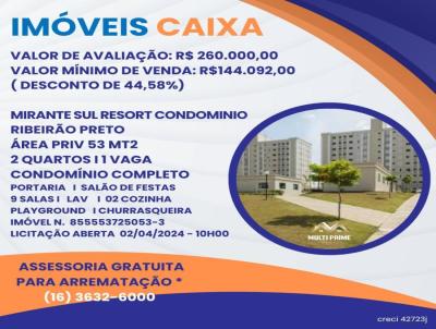 Apartamento para Venda, em Ribeiro Preto, bairro Condomnio Mirante Sul, 2 dormitrios, 1 banheiro, 1 vaga