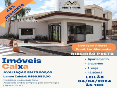 Apartamento para Venda, em Ribeiro Preto, bairro Jardim Jos Wilson Toni, 2 dormitrios, 1 banheiro, 1 vaga