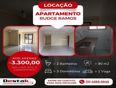 Apartamento para Locao, em So Bernardo do Campo, bairro Rudge Ramos, 3 dormitrios, 2 banheiros, 1 sute, 1 vaga