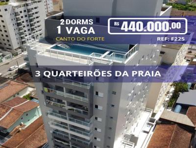 Apartamento 2 dormitrios para Venda, em Praia Grande, bairro Canto do Forte, 2 dormitrios, 1 banheiro, 1 sute, 1 vaga