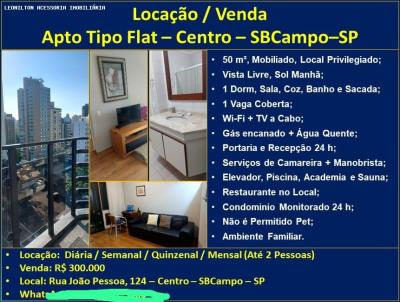 Apartamento para Venda, em So Bernardo do Campo, bairro Centro, 1 dormitrio, 1 banheiro, 1 vaga