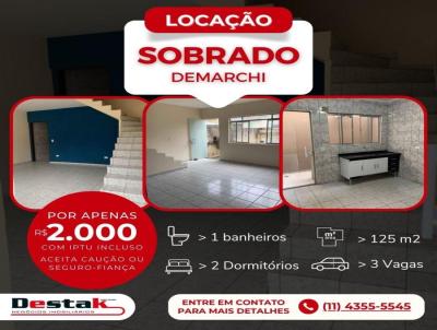 Sobrado para Locao, em So Bernardo do Campo, bairro Demarchi, 2 dormitrios, 1 banheiro, 3 vagas