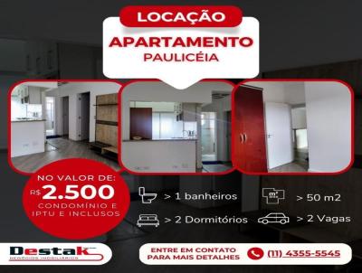Apartamento para Locao, em So Bernardo do Campo, bairro Paulicia, 2 dormitrios, 1 banheiro, 2 vagas
