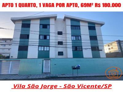 Apartamento 1 Quarto para Venda, em So Vicente, bairro Vila So Jorge, 1 dormitrio, 1 banheiro, 1 vaga