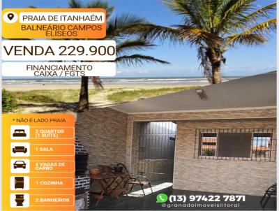 Casa para Venda, em Itanham, bairro Balnerio Campos Elseos, 2 dormitrios, 1 banheiro, 1 sute, 2 vagas
