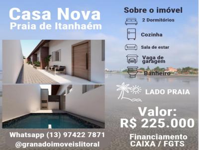 Casa para Venda, em Itanham, bairro Balnerio Cibratel II, 2 dormitrios, 1 banheiro, 1 vaga