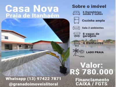 Casa para Venda, em Itanham, bairro Balnerio Cibratel II, 6 dormitrios, 4 banheiros, 2 sutes, 4 vagas