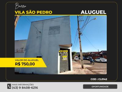 Comercial para Locao, em Santo Antnio da Platina, bairro VILA SAO PEDRO, 1 banheiro
